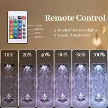 16 Colors Touch Night Light LED Crystal Table
