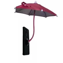 Mobile Phone Sunshade Umbrella With Magnetic Phone Stands