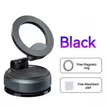 Vacuum Suction Magnetic Car Phone Mount Folding & 360 Rotating Holder